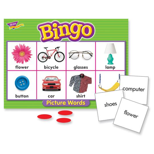 TREND Picture Words Bingo Game